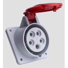 Розетка вбудована (силовий роз'єм) EE-1653 N IP54 (16A, 400V, 3P+N+PE)